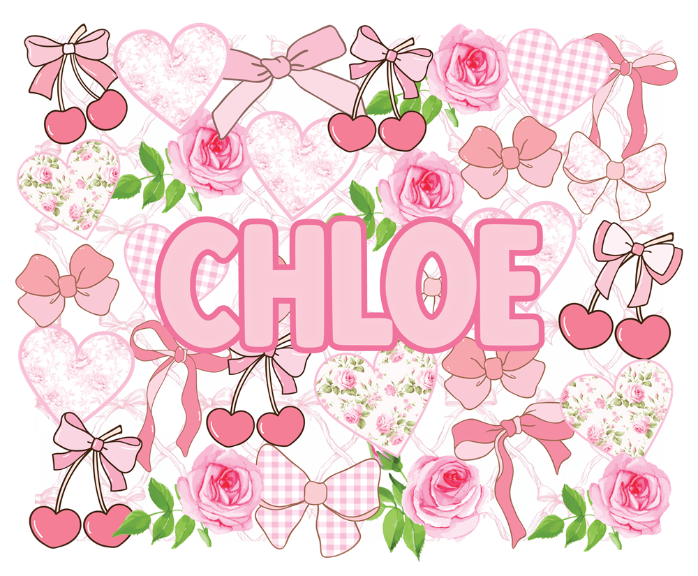 REMOVABLE WALL STICKERS-PINK COQUETTE